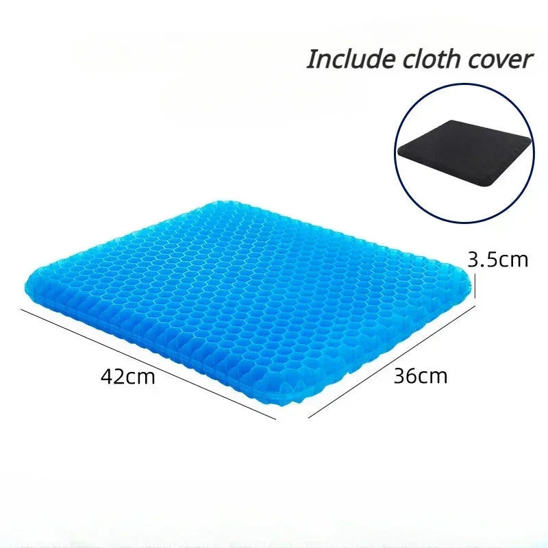 Gel Seat Cushion - Double Thick Egg Gel for Pressure Relief