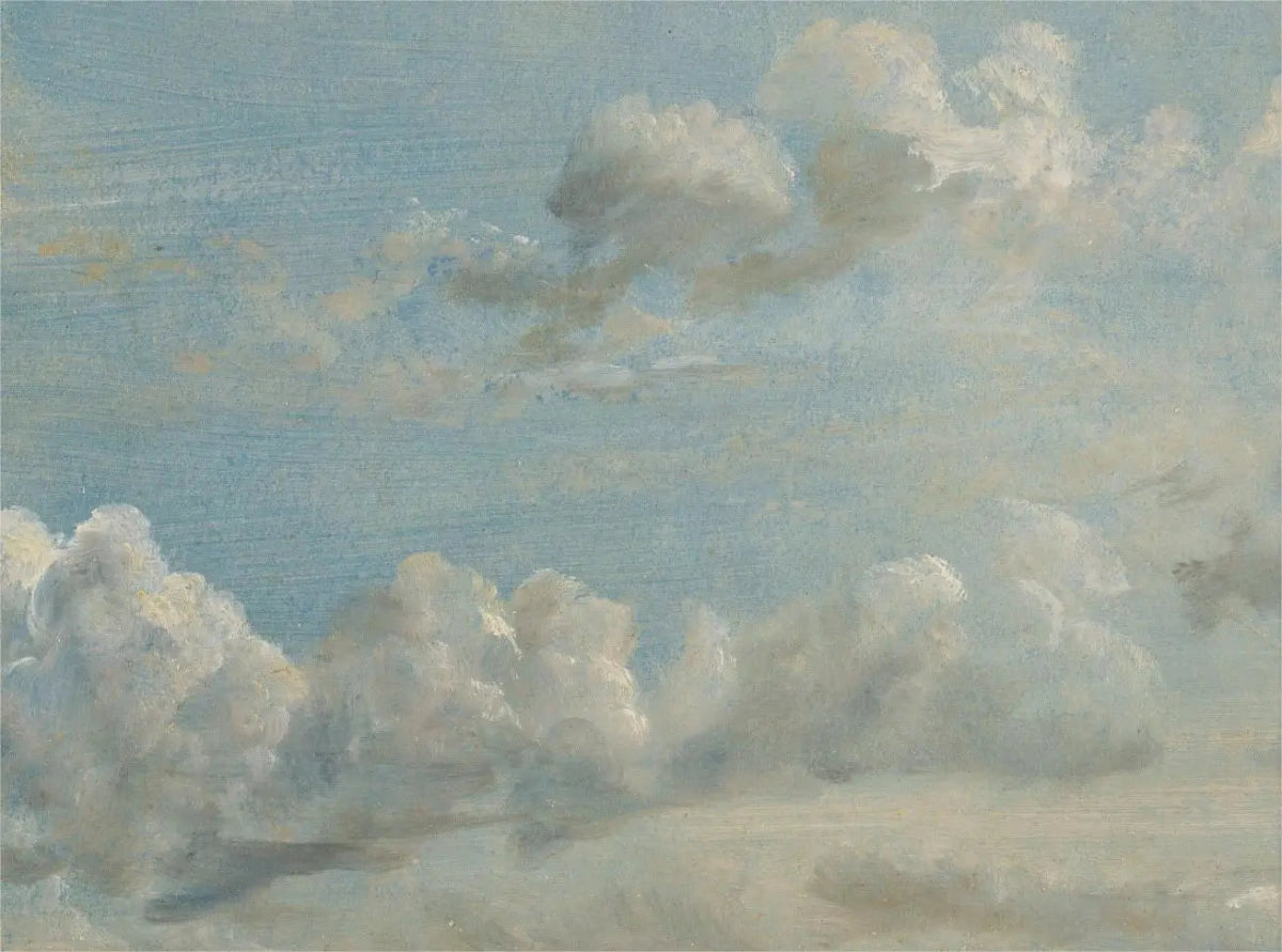 antique-sky-landscape-prints:-vintage-cloud-wall-art