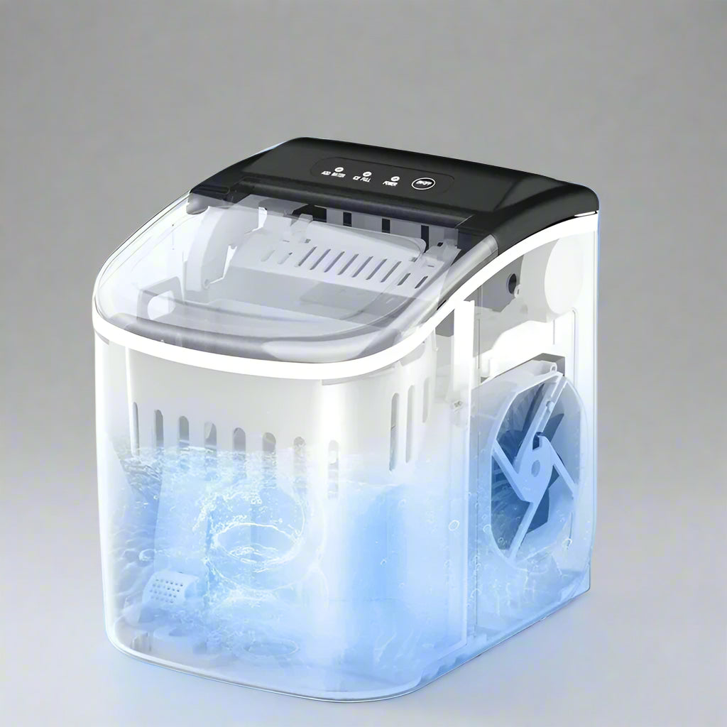 Electric Ice Maker: Compact Bullet Cubes for Home & Office