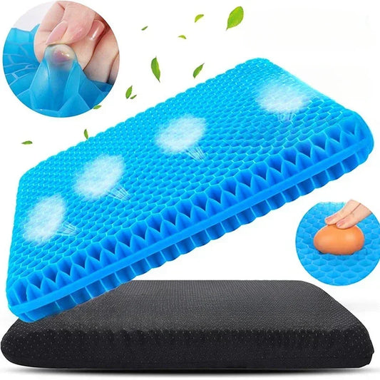 Gel Seat Cushion - Double Thick Egg Gel for Pressure Relief