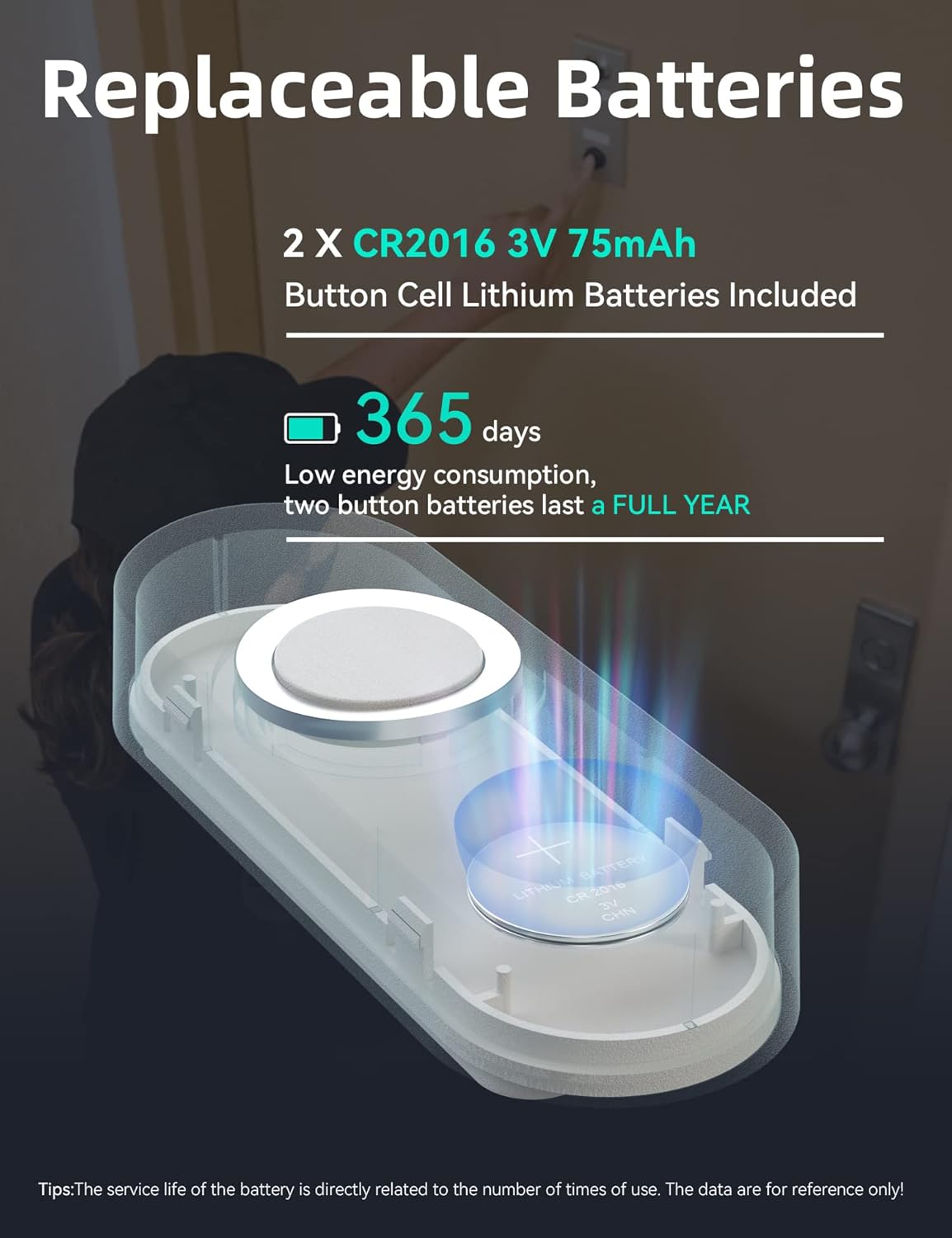 Waterproof Wireless Doorbell - 1000ft Range, 58 Chimes, LED