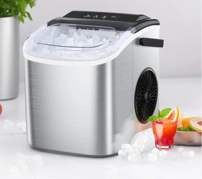 Electric Ice Maker: Compact Bullet Cubes for Home & Office