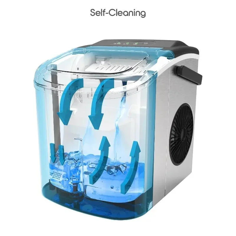 Electric Ice Maker: Compact Bullet Cubes for Home & Office