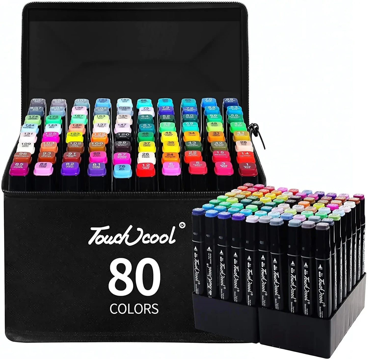 Double Headed Oily Markers 24-80 Colors for Manga & Graffiti