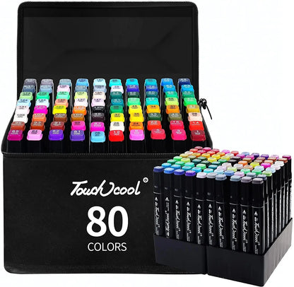 Double Headed Oily Markers 24-80 Colors for Manga & Graffiti