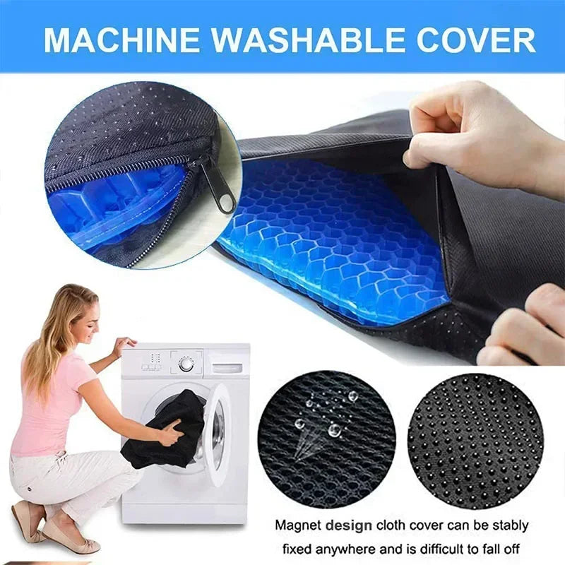 Gel Seat Cushion - Double Thick Egg Gel for Pressure Relief