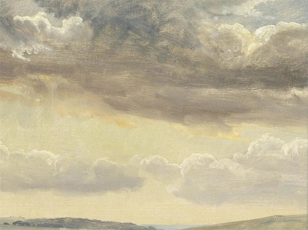 antique-sky-landscape-prints:-vintage-cloud-wall-art